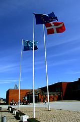 Image showing Flagpoles in Denmark