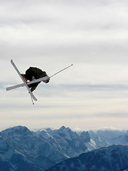 Image showing Freestyle skiing