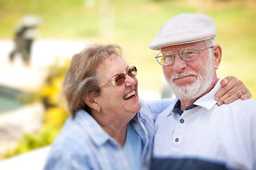 Image showing Happy Senior Couple in The Park