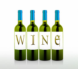 Image showing wine bottles