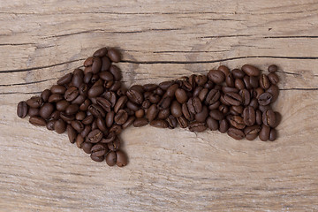 Image showing This way to the coffee ...