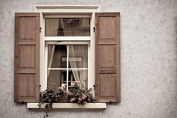 Image showing Old Windows and Shutters