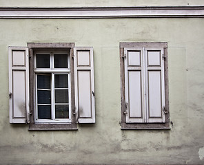 Image showing Old Windows and Shutters