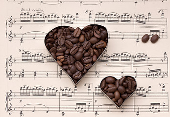 Image showing Coffee and Music - Still Life