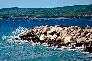 Image showing Splash of Sea Waves