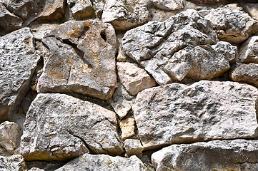 Image showing close up stone texture with cracks