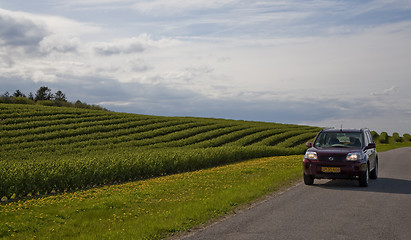 Image showing Countryside driving