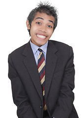 Image showing Smirking funny businessman