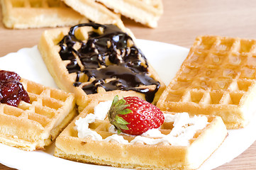 Image showing waffle dessert