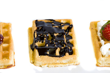 Image showing chocolate waffle