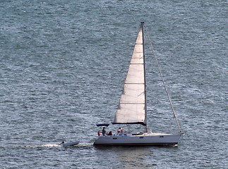 Image showing Sailboat under way