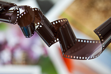 Image showing Old camera film strip