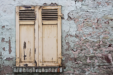 Image showing Old Windows and Shutters