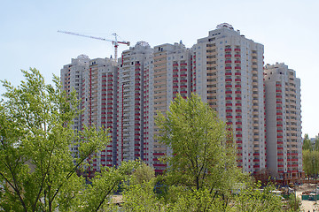 Image showing Apartment house under construction