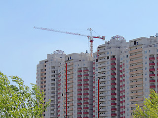 Image showing Apartment house under construction