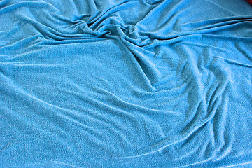 Image showing detail of wrinkled old blanket
