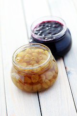 Image showing gooseberry and black currant jam