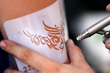 Image showing air brush tatoo