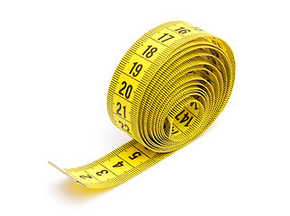 Image showing Yellow measuring tape