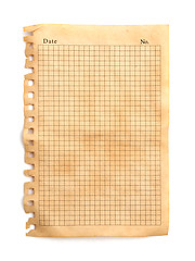 Image showing Old note paper