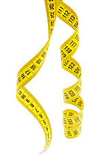 Image showing Yellow measuring tape