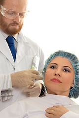 Image showing Botox Injection