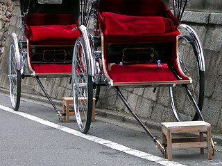 Image showing Rickshaws