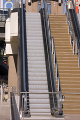 Image showing Escalator in the Las Vegas Strip