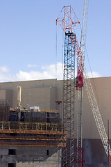 Image showing Construction Site and a Crane