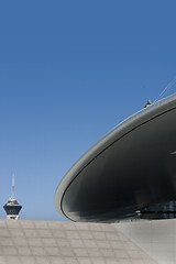 Image showing Abstract Building Roof in Las Vegas Strip