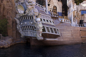 Image showing Close up on a Pirate Ship