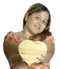 Image showing Girl Giving Her Heart