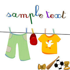 Image showing  clothes and toys