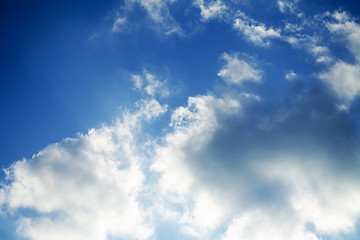 Image showing sky covered with clouds