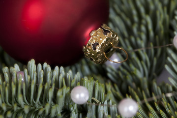 Image showing Christmas bauble Advent decoration