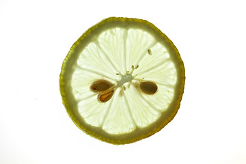 Image showing Sliced Lemon isolated on white