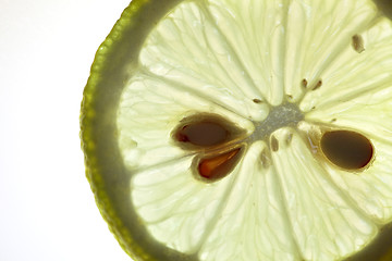 Image showing Sliced Lemon isolated on white