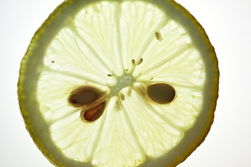 Image showing Sliced Lemon isolated on white