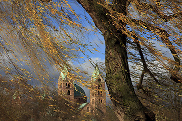 Image showing Tree in autumn colors at Speyer