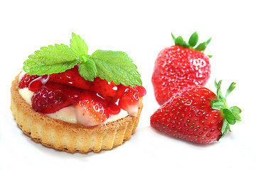 Image showing strawberry tart