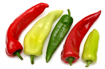 Image showing Colorful peppers