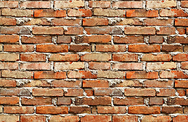 Image showing red brick wall background