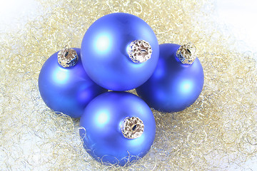 Image showing Christmas tree balls