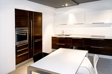 Image showing Wooden kitchen