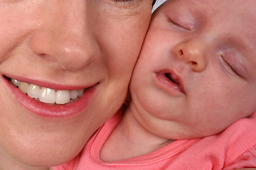 Image showing Closeup of newborn Baby
