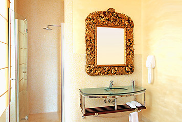 Image showing Rustic bathroom