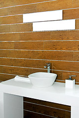 Image showing Wooden lavatory