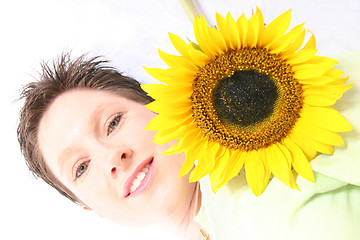 Image showing Face od a Sunflower