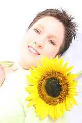 Image showing Face od a Sunflower