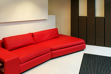 Image showing Red sofa